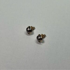 Vintage Gold Tone Richelieu Signed Stud Earrings